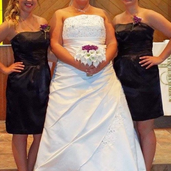 Black David’s Bridal Dress - Picture 7 of 9